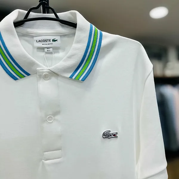 Áo Polo Nam Lacoste Men's Regular Fit – DH5661 001 Màu Trắng Size 2