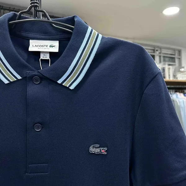 Áo Polo Nam Lacoste Men's Regular Fit – DH5661 166 Màu Xanh Navy Size 2