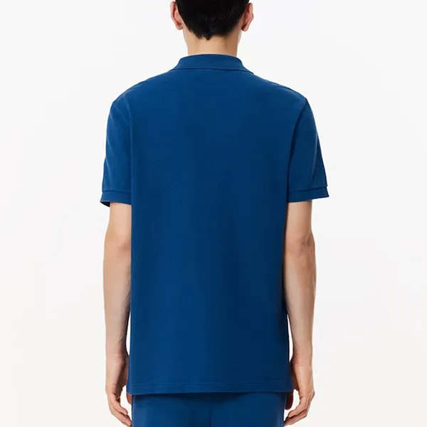 Áo Polo Nam Lacoste Men's Regular Fit L.12.12 Washed Effect Men PH7426-HBM Màu Xanh Blue Size 2
