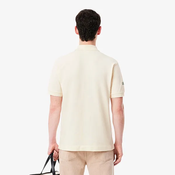 Áo Polo Nam Lacoste Men's Shirt L.12.12 Classic Fit Made In France PH9760-XFJ Màu Trắng Ngà