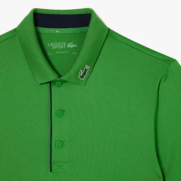 Áo Polo Nam Lacoste Men's Sport Jersey Golf DH3982 YEI Màu Xanh Lá