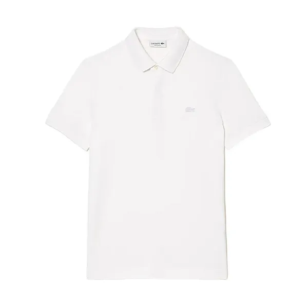 Áo Polo Nam Lacoste Paris Polo Shirt Regular Fit Stretch Cotton Piqué PH5522 51 001 Màu Trắng Size 4