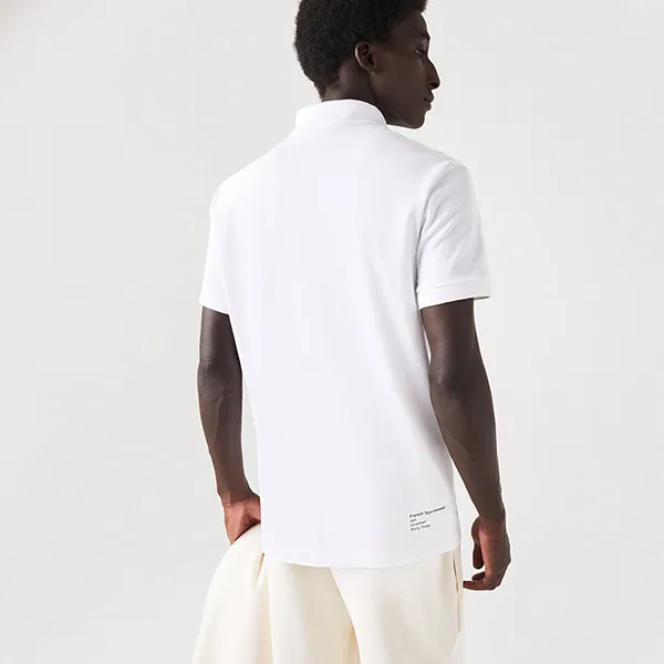 Áo Polo Nam Lacoste Regular Fit Branded Stretch PH9535 00 001 Màu Trắng Size 4
