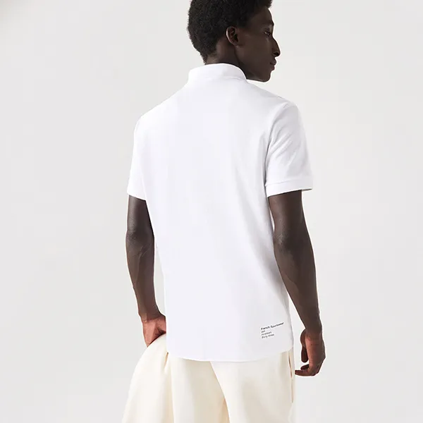 Áo Polo Nam Lacoste Regular Fit Branded Stretch PH9535 00 001 Màu Trắng Size 4