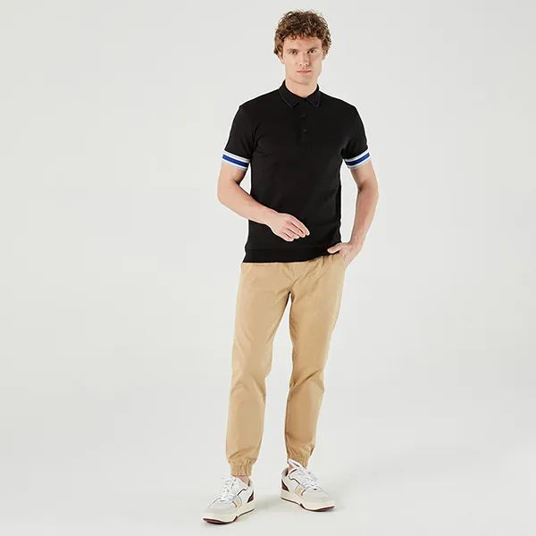 Áo Polo Nam Lacoste Regular Fit Shirt PH0260-60S Black Màu Đen Size 4
