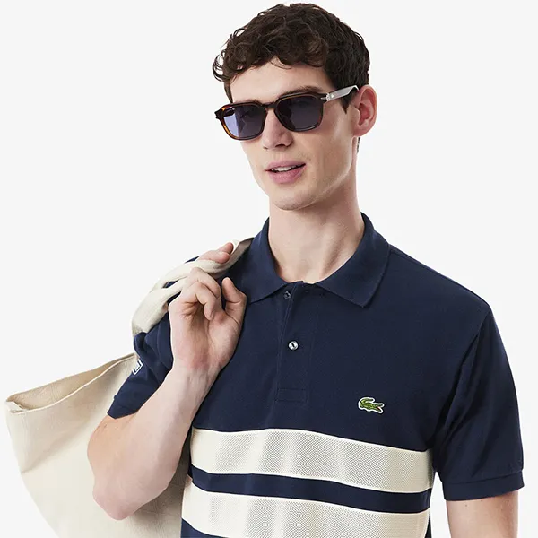 Áo Polo Nam Lacoste Shirt L.12.12 Classic Midnight Blue PH9760-166 Màu Xanh Navy