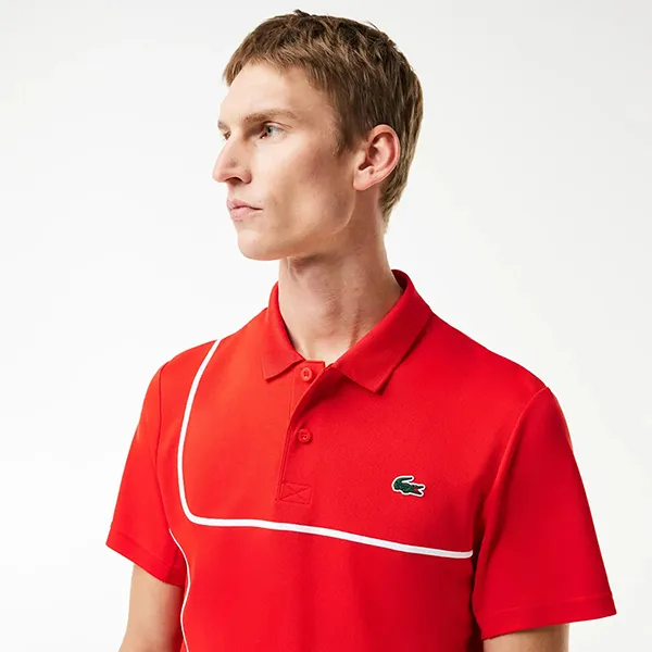 Áo Polo Nam Lacoste Tennis Sport DH7362 6TZ Red Màu Đỏ Size 2
