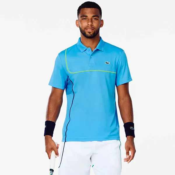Áo Polo Nam Lacoste Tennis Sport DH7362 I9K Blue Màu Xanh Biển Size 2
