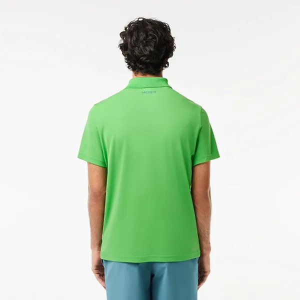 Áo Polo Nam Lacoste Tennis x Novak Djokovic Fan Shirt DH7330 IXU Màu Xanh Lá Size 3