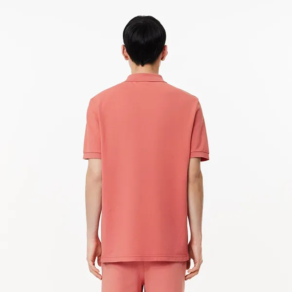 Áo Polo Nam Lacoste Washed Effect Cotton Piqué Regular PH7426 ZV9 Màu Đỏ Gạch Size 2