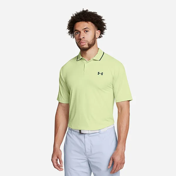 Áo Polo Nam Under Armour Iso-Chill 1377364-383 Màu Xanh Bơ Size S