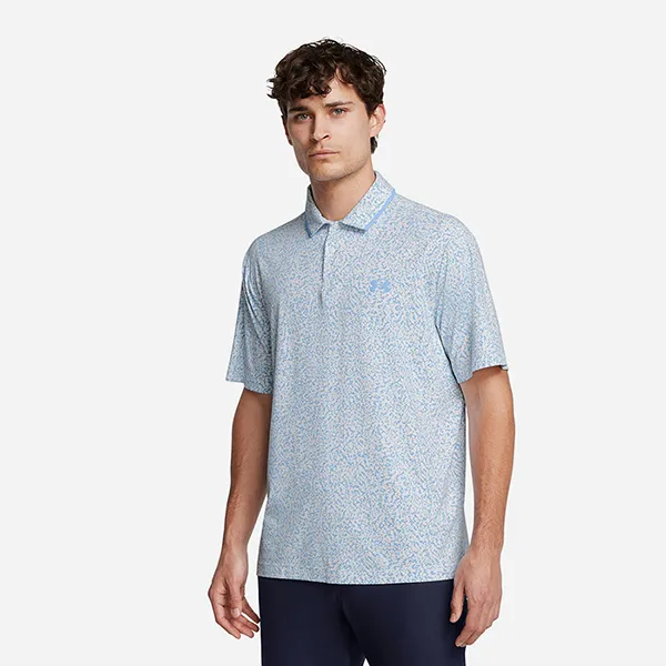Áo Polo Nam Under Armour Iso-Chill Edge 1377366-104 Màu Xanh Nhạt Size S