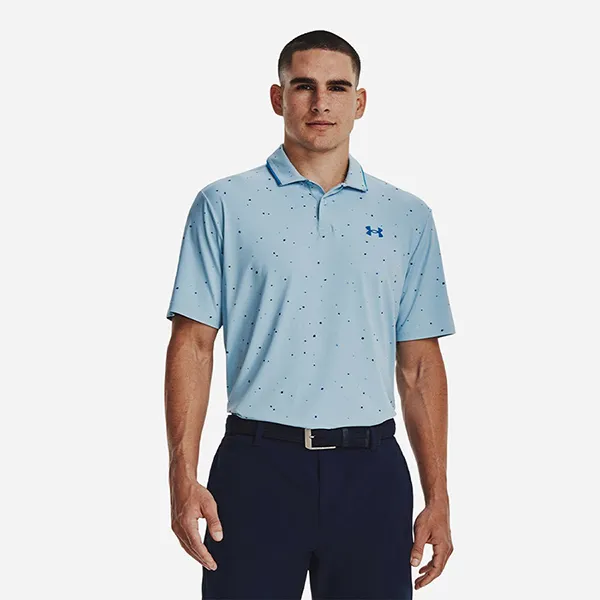 Áo Polo Nam Under Armour UA Iso-Chill Verge 1377366-490 Màu Xanh Nhạt Size XL
