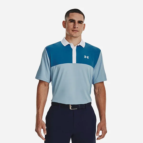 Áo Polo Nam Under Armour UA Perf 3.0 Color Block 1377375-490 Màu Xanh Size M