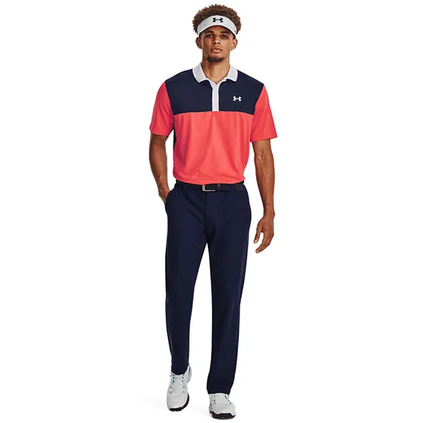 Áo Polo Nam Under Armour UA Perf 3.0 Color Block 1377375-690 Màu Cam/Xanh Size XL