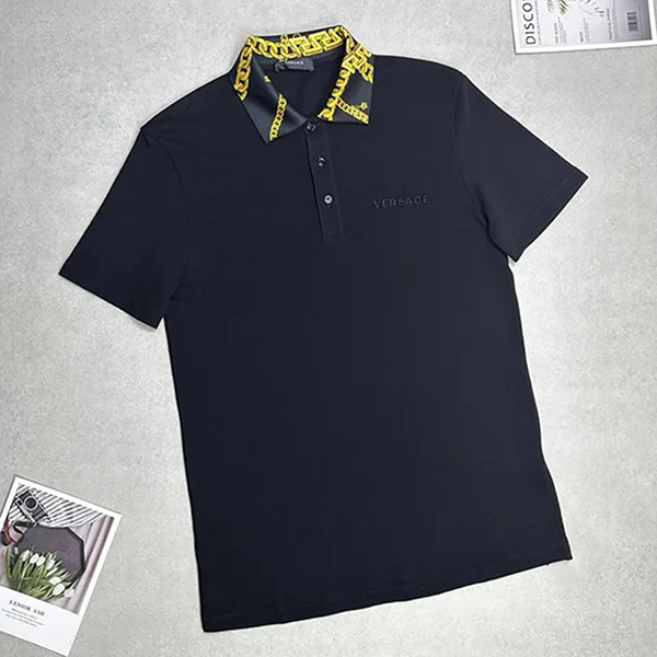 Áo Polo Nam Versace A89505S 1A07325 Màu Đen Size M