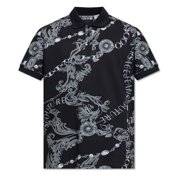 Áo Polo Nam Versace Jeans Couture Black Shirt 75GAG6S0 Màu Đen Size S