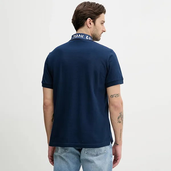 Áo Polo Nam Versace Jeans Couture Printed Pattern 78GAGT05 CJ01T Màu Xanh Dương Size M
