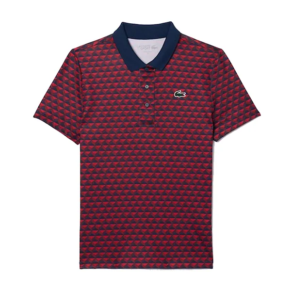 Áo Polo Nữ Lacoste Regular Fit UV Protect Golf PF7453 IKL Màu Đỏ Size 36