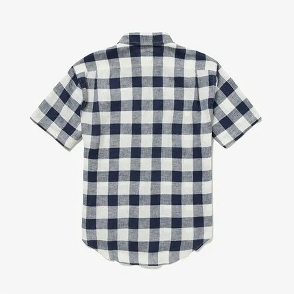 Áo Sơ Mi Cộc Tay Nam Lacoste CH2271-99 Kẻ Phối Màu Size 39