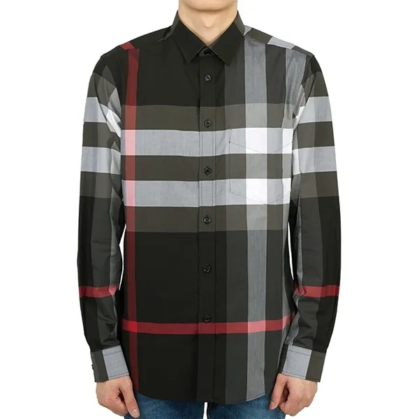Áo Sơ Mi Dài Tay Nam Burberry Long-Sleeved Striped Shirt 'Multicolor' 8023772 Phối Màu Size S
