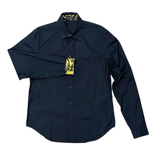 Áo Sơ Mi Dài Tay Nam Versace Jeans Couture Họa Tiết Màu Đen Size 37