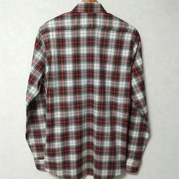 Áo Sơ Mi Dài Tay Nam Zara Long Sleeve Plaid Shirt Màu Đỏ/Trắng Size S