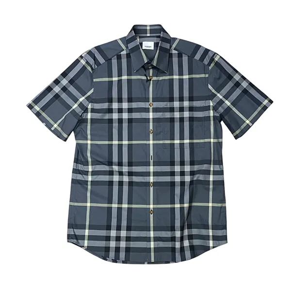 Áo Sơ Mi Nam Burberry 8084293 With Vintage Check Printed Shirt Màu Xám Kẻ Size M
