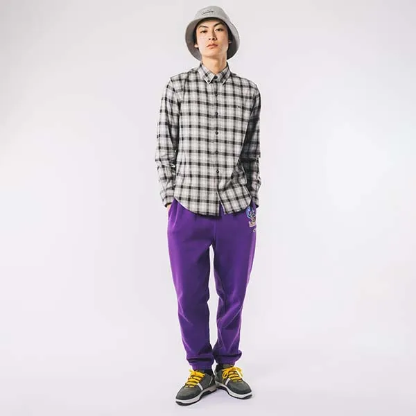 Áo Sơ Mi Nam Lacoste Men's Jacquard Plaid Shirt CH8406 Màu Xám Trắng Size 38