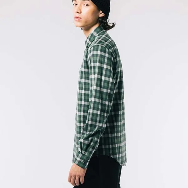 Áo Sơ Mi Nam Lacoste Men's Jacquard Plaid Shirt CH8406 YZP Màu Xanh Lá Size 38