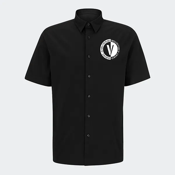 Áo Sơ Mi Nam Versace Jeans Couture Black Shirt 25374GA.2235.453.16995 Màu Đen Size 46