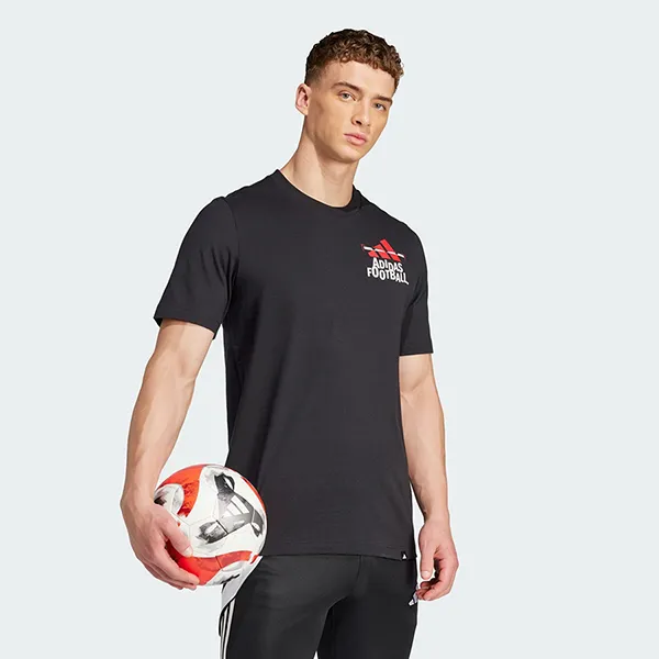 Áo Thun Nam Adidas Graphic Men's Football T-Shirt JD8216 Màu Đen Size M