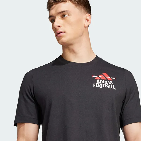 Áo Thun Nam Adidas Graphic Men's Football T-Shirt JD8216 Màu Đen Size M