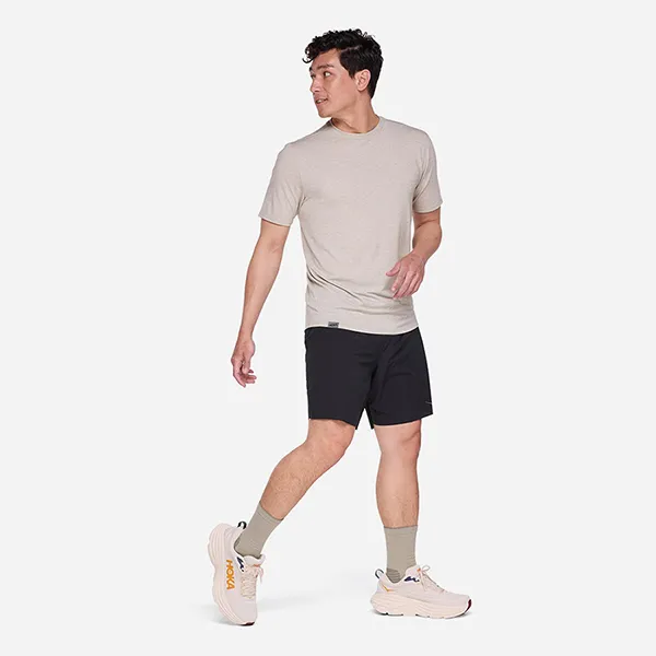 Áo Thun Nam Hoka Men's Essential T-Shirt Beige Màu Be Size XXL