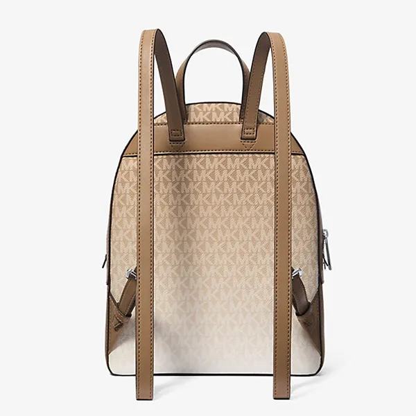 Balo Nữ Michael Kors MK Jaycee Medium Ombré Signature Logo Backpack 35R5S8TB8V Màu Camel