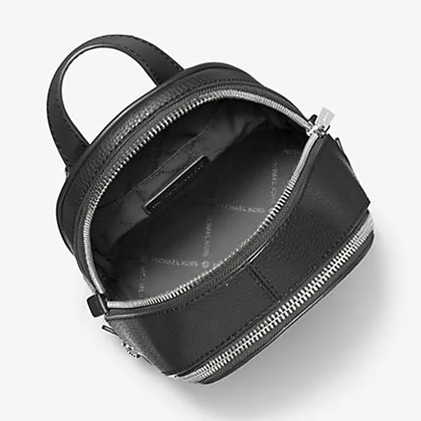 Balo Nữ Michael Kors MK Rhea Extra-Small Pebbled Leather Backpack 35T5SRAB0L Màu Đen