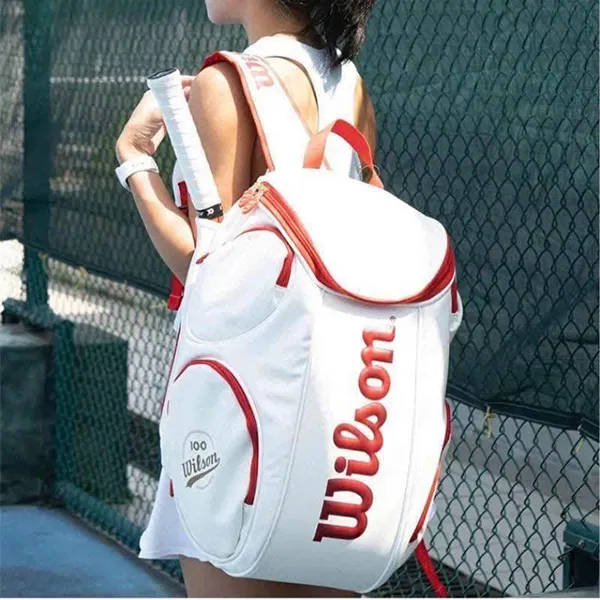 Balo Tennis Wilson 100 Year Anniversary Tour Large Limited Edition Màu Trắng Đỏ