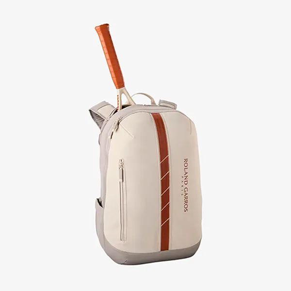 Balo Tennis/Pickleball Wilson Roland Garros Backpack Cream/Clay WR8042701001​​​​​​​ Màu Kem