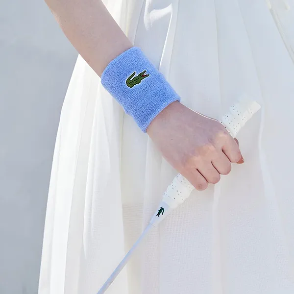 Băng Đeo Cổ Tay Lacoste Sport Stretch Cotton Jersey Wristband RL9272 55N 5QD Màu Xanh Blue