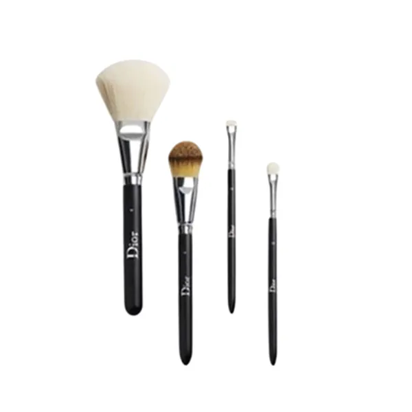 Bộ Cọ Trang Điểm Dior Backstage Makeup Brush Set 4 Cây + Túi Dior Black Pouch