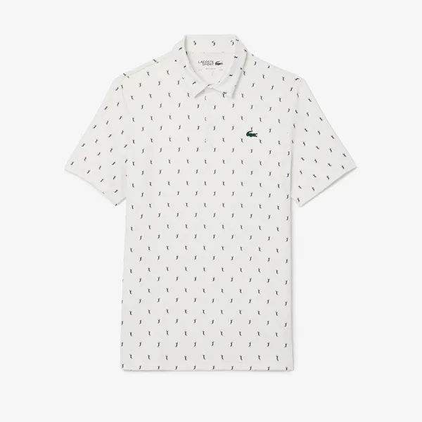 Bộ Quần Áo Nam Lacoste Men's Regular Fit UV Protect Golf DH5175 00 U8Z/GH5209 00 001 Màu Trắng Size 5