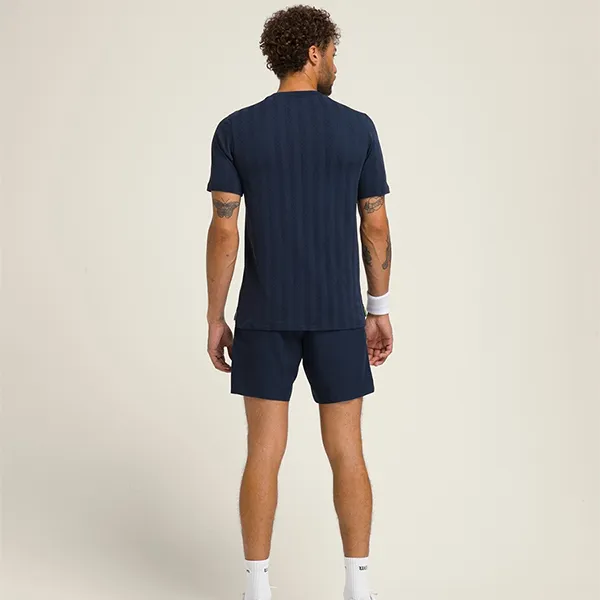 Bộ Quần Áo Nam Wilson Game Point Seamless Tee Màu Xanh Navy Size M (Form Âu)