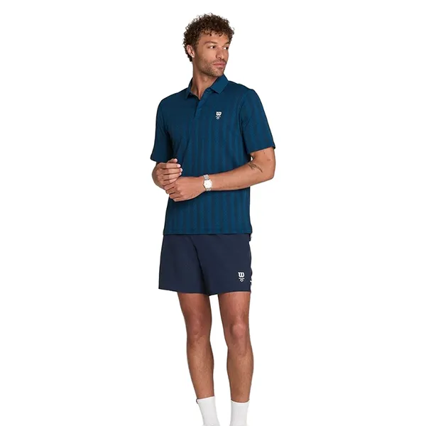 Bộ Quần Áo Nam Wilson Sin Costuras Game Point Màu Xanh Blue Size S (Form Âu)