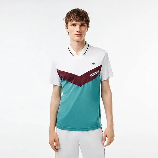 Bộ Thể Thao Nam Lacoste Tennis x Daniil Medvedev Regular DH1099-Q7I/ GH1098 - Q0I Màu Trắng Xanh
