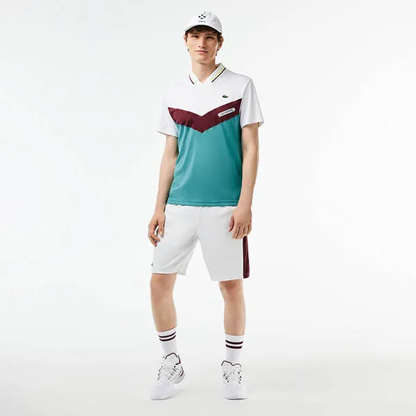 Bộ Thể Thao Nam Lacoste Tennis x Daniil Medvedev Regular DH1099-Q7I/ GH1098 - Q0I Màu Trắng Xanh