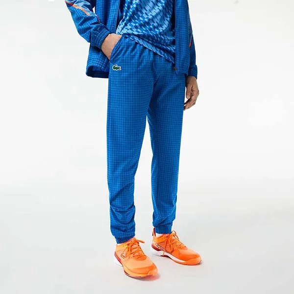 Bộ Thể Thao Nam Lacoste Tennis X Novak Djokovic Jogger WH5206-YIQ Màu Xanh Blue Size 2