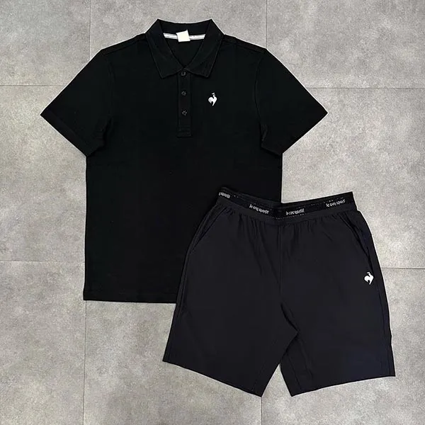 Bộ Thể Thao Nam Le Coq Sportif Rooster Màu Đen Size M
