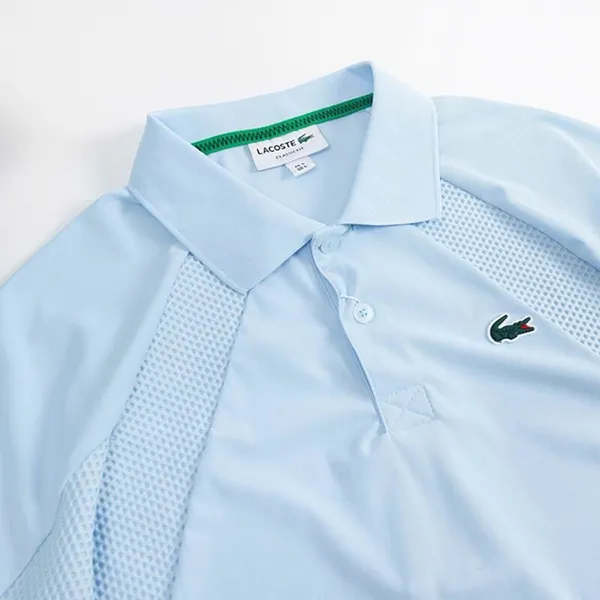 Bộ Thể Thao Tennis/ Pickleball Nam Lacoste Shorts Ultra Dry Stretch Material DH8943/ GH8950-SIW Màu Xanh Size 3
