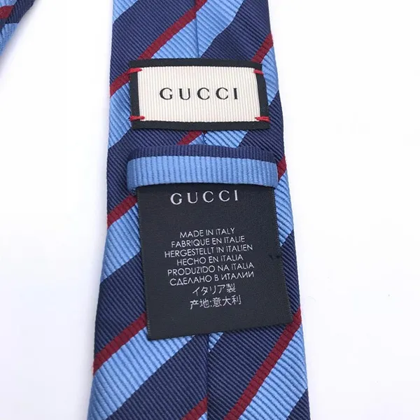 Cà Vạt Nam Gucci Cravate 562827 DH58350 Màu Xanh Navy