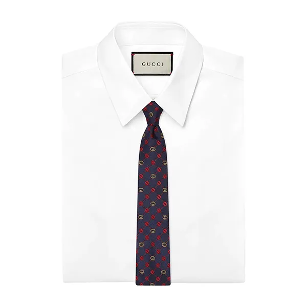 Cà Vạt Nam Gucci GG Interloking G Phối Màu